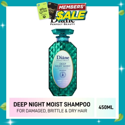 MOIST DIANE Perfect Beauty Deep Night Moist Shampoo (Cleanse & Nourish Scalp + Repairs Brittle + Damaged Hair) 450ml image