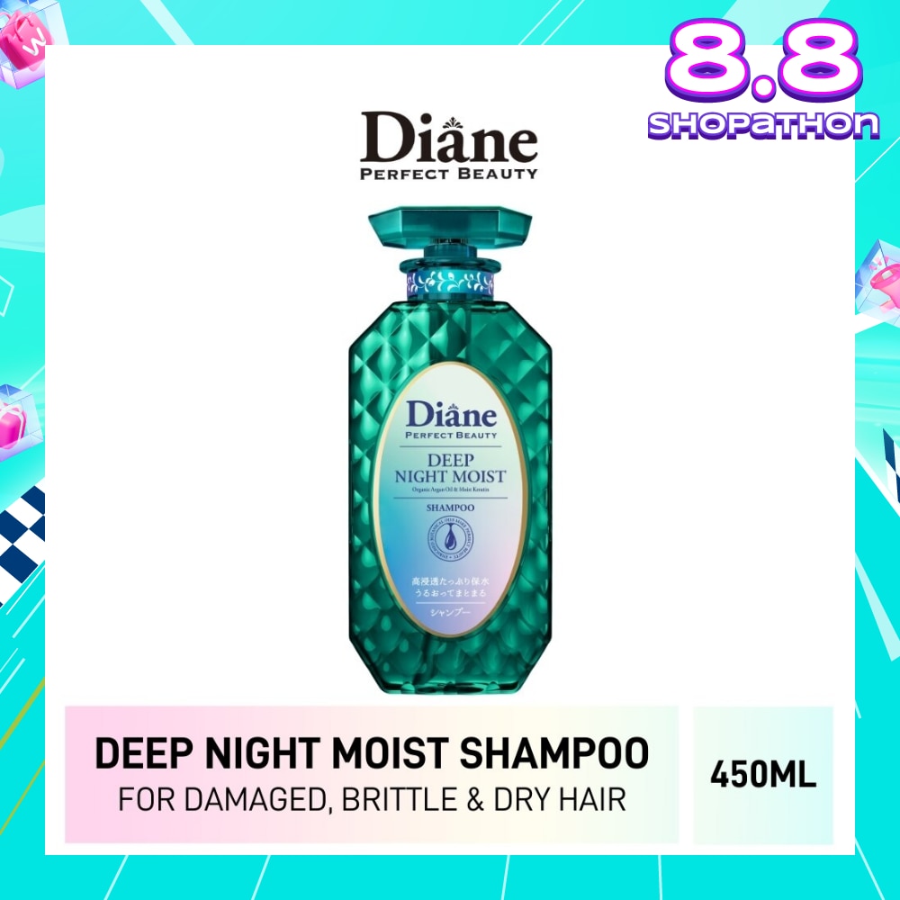 Perfect Beauty Deep Night Moist Shampoo (Cleanse & Nourish Scalp + Repairs Brittle + Damaged Hair) 450ml