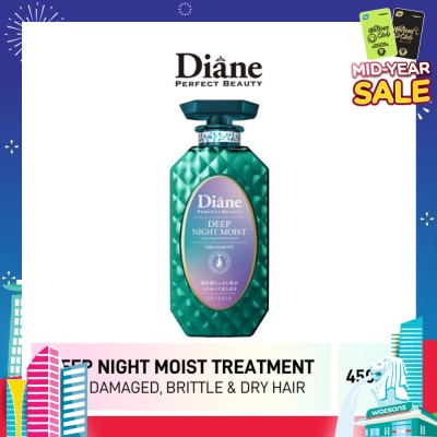 MOIST DIANE Perfect Beauty Deep Night Moist Treatment (Cleanse & Nourish Scalp + Repairs Brittle + Damaged Hair) 450ml
