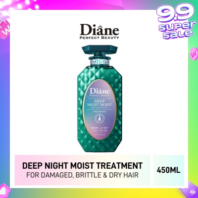 MOIST DIANE Perfect Beauty Deep Night Moist Treatment (Cleanse & Nourish Scalp + Repairs Brittle + Damaged Hair) 450ml