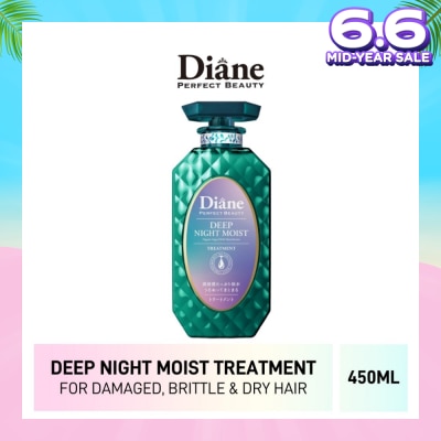 MOIST DIANE Perfect Beauty Deep Night Moist Treatment (Cleanse & Nourish Scalp + Repairs Brittle + Damaged Hair) 450ml