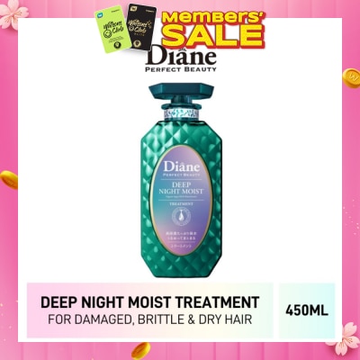 MOIST DIANE Perfect Beauty Deep Night Moist Treatment (Cleanse & Nourish Scalp + Repairs Brittle + Damaged Hair) 450ml