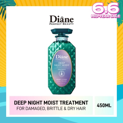 MOIST DIANE Perfect Beauty Deep Night Moist Treatment (Cleanse & Nourish Scalp + Repairs Brittle + Damaged Hair) 450ml
