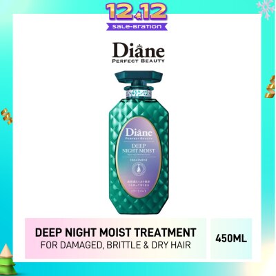 MOIST DIANE Perfect Beauty Deep Night Moist Treatment (Cleanse & Nourish Scalp + Repairs Brittle + Damaged Hair) 450ml