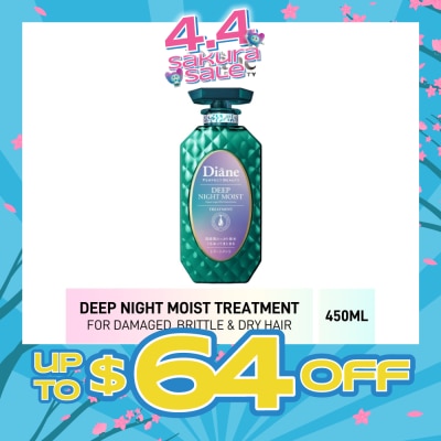 MOIST DIANE - Perfect Beauty Deep Night Moist Treatment (Cleanse & Nourish Scalp + Repairs Brittle + Damaged Hair) 450ml