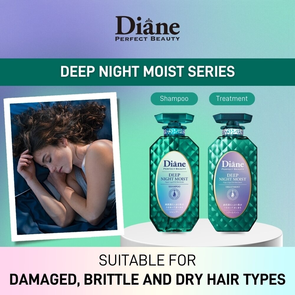 Perfect Beauty Deep Night Moist Treatment (Cleanse & Nourish Scalp + Repairs Brittle + Damaged Hair) 450ml