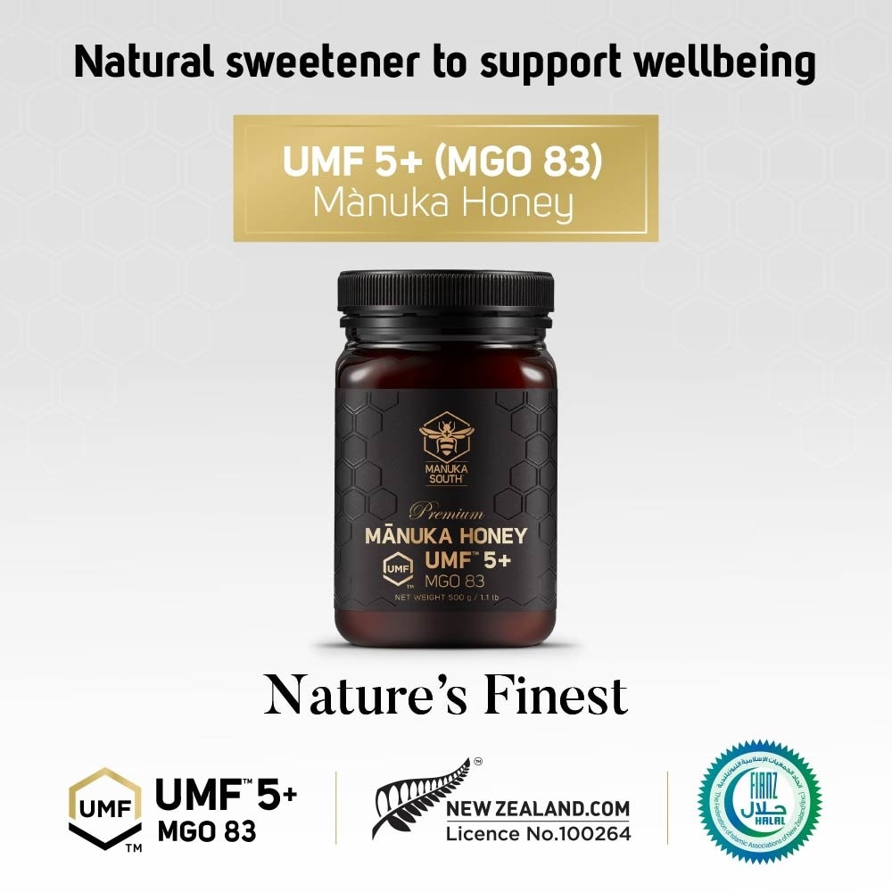 UMF 5+ MGO83 Manuka Honey (Authentic 100% New Zealand Manuka Honey) 500g