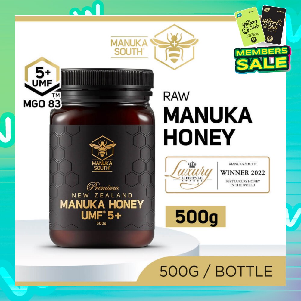 UMF 5+ MGO83 Manuka Honey (Authentic 100% New Zealand Manuka Honey for Immunity + Digestion + Skin Health) 500g