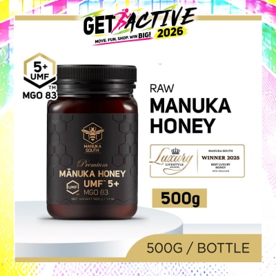 MANUKA SOUTH - UMF 5+ MGO83 Manuka Honey (Authentic 100% New Zealand Manuka Honey) 500g image