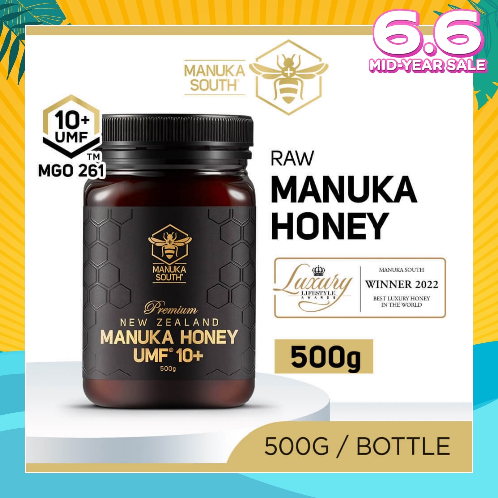 UMF 10+ MGO261 Manuka Honey (Authentic 100% New Zealand Manuka Honey for Immunity + Digestion + Skin Health) 500g