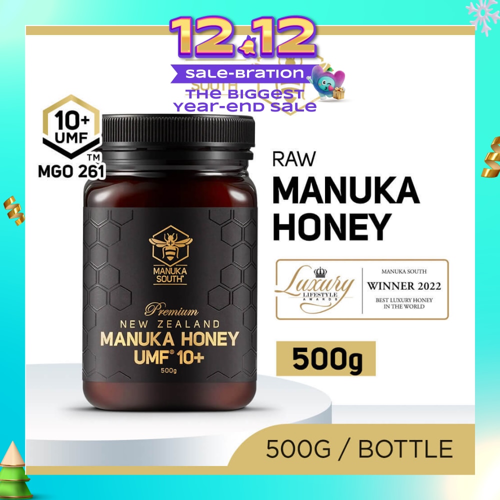 UMF 10+ MGO261 Manuka Honey (Authentic 100% New Zealand Manuka Honey for Immunity + Digestion + Skin Health) 500g