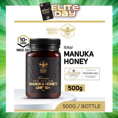 MANUKA SOUTH - UMF 10+ MGO261 Manuka Honey (Authentic 100% New Zealand Manuka Honey for Immunity + Digestion + Skin Health) 500g