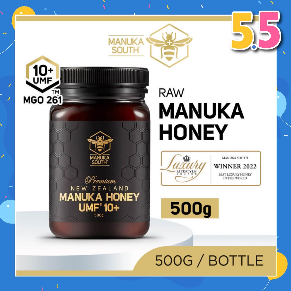 UMF 10+ MGO261 Manuka Honey (Authentic 100% New Zealand Manuka Honey for Immunity + Digestion + Skin Health) 500g