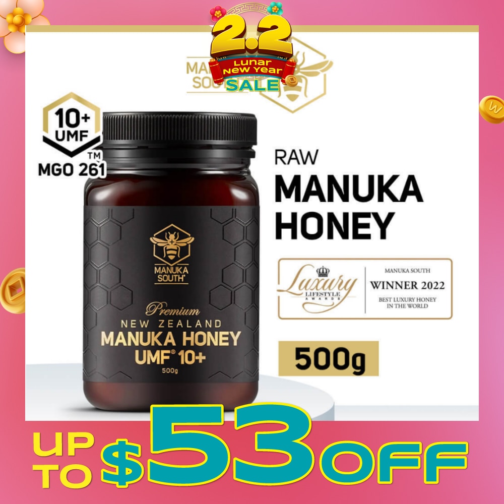 UMF 10+ MGO261 Manuka Honey (Authentic 100% New Zealand Manuka Honey for Immunity + Digestion + Skin Health) 500g