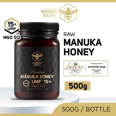 MANUKA SOUTH - UMF 15+ MGO512 Manuka Honey (Authentic 100% New Zealand Manuka Honey) 500g