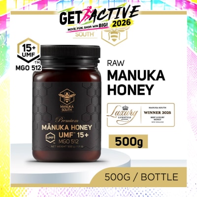 MANUKA SOUTH - UMF 15+ MGO512 Manuka Honey (Authentic 100% New Zealand Manuka Honey) 500g image