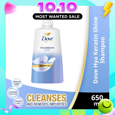 DOVE Micellar Hya Keratin Shine with Hyaluron + Keratin Shampoo 650ml image