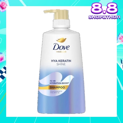 DOVE Micellar Hya Keratin Shine with Hyaluron + Keratin Shampoo 650ml