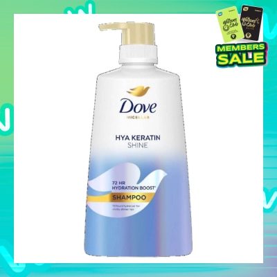DOVE Micellar Hya Keratin Shine with Hyaluron + Keratin Shampoo 650ml