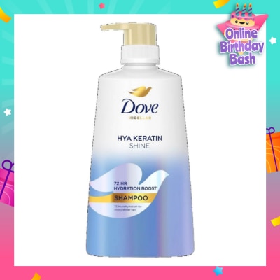 DOVE Micellar Hya Keratin Shine with Hyaluron + Keratin Shampoo 650ml