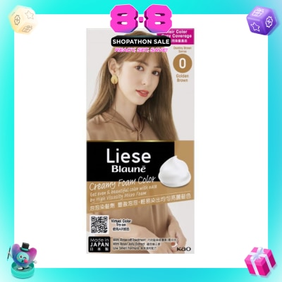 LIESE - Blauné Creamy Foam Color #0 Golden Brown 108ml