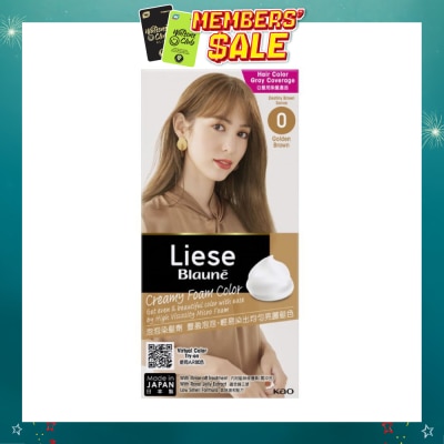 LIESE - Blauné Creamy Foam Color #0 Golden Brown 108ml