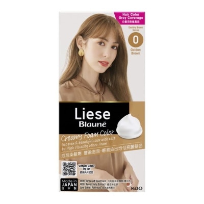 LIESE - Blauné Creamy Foam Color #0 Golden Brown 108ml