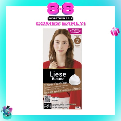 LIESE - Blauné Creamy Foam Color #2 Bronze Brown 108ml