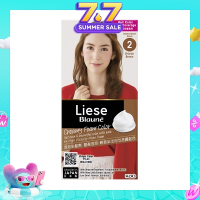 LIESE - Blauné Creamy Foam Color #2 Bronze Brown 108ml