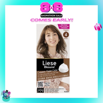 LIESE - Blauné Creamy Foam Color #4 Brown 108ml