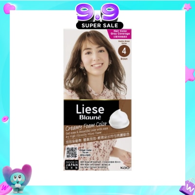 LIESE - Blauné Creamy Foam Color #4 Brown 108ml image