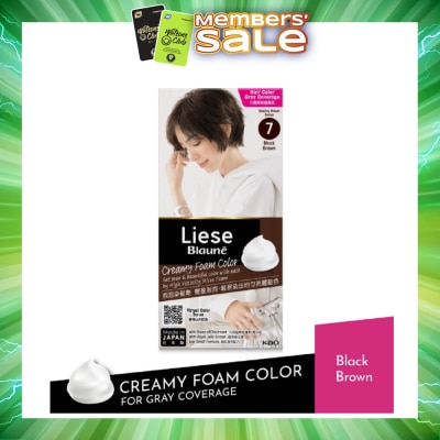 LIESE - Blauné Creamy Foam Color #7 Black Brown 108ml