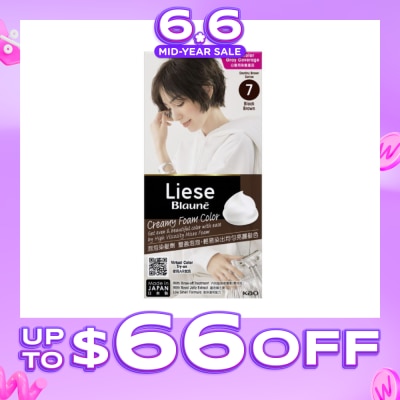 LIESE - Blauné Creamy Foam Color #7 Black Brown 108ml