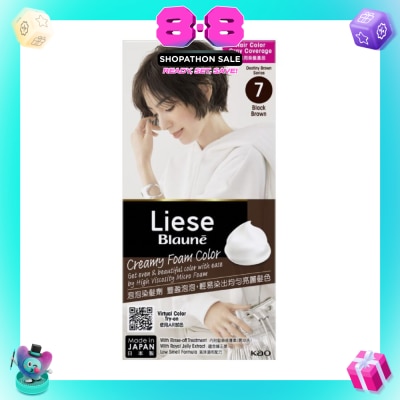 LIESE - Blauné Creamy Foam Color #7 Black Brown 108ml
