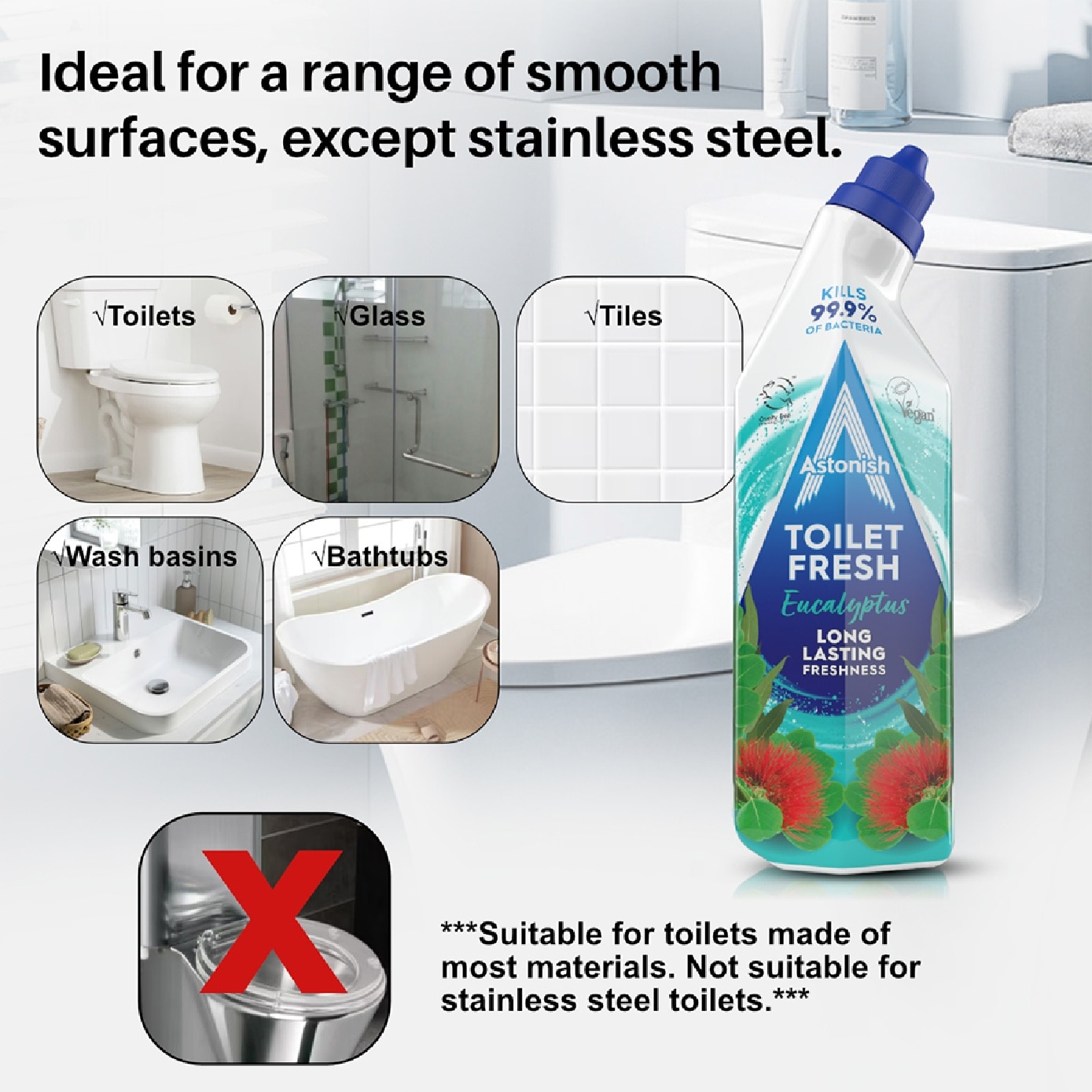 Toilet Fresh Gel Eucalyptus 750ml