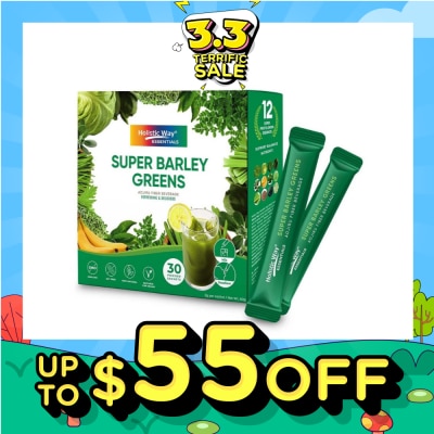 HOLISTIC WAY Essentials Super Barley Greens Powder Sachet 30s