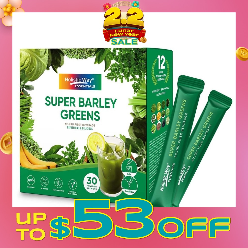 Essentials Super Barley Greens Powder Sachet 30s
