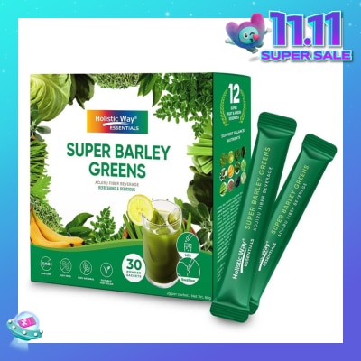 HOLISTIC WAY Essentials Super Barley Greens Powder Sachet 30s