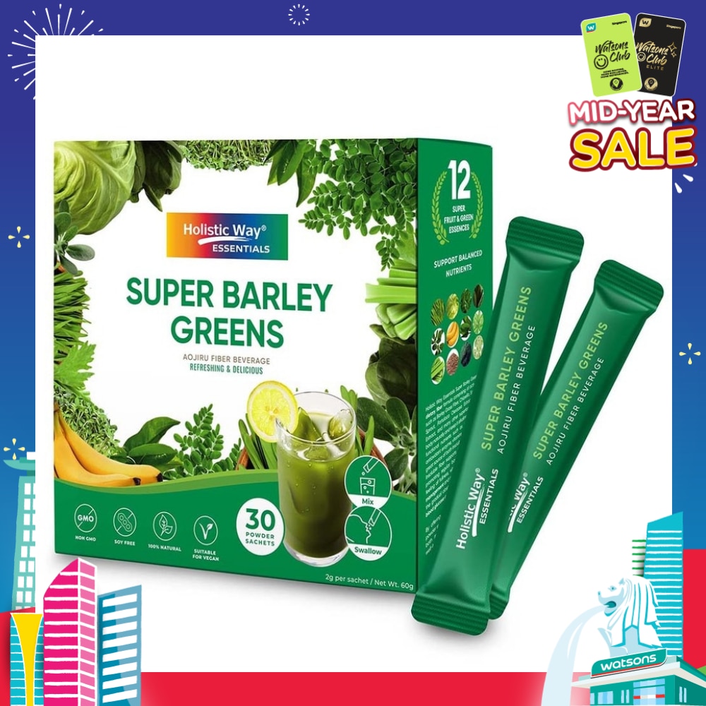 Essentials Super Barley Greens Powder Sachet 30s