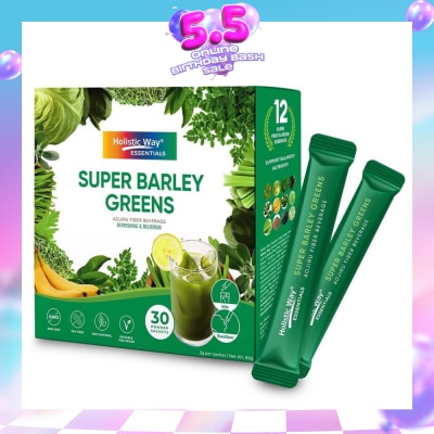 HOLISTIC WAY - Essentials Super Barley Greens Powder Sachet 30s