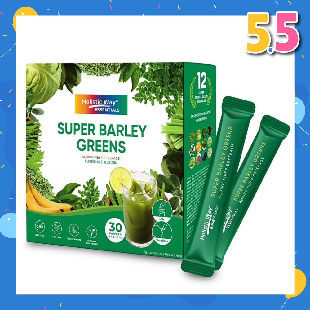Essentials Super Barley Greens Powder Sachet 30s