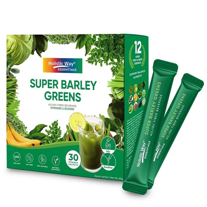 Essentials Super Barley Greens Powder Sachet 30s