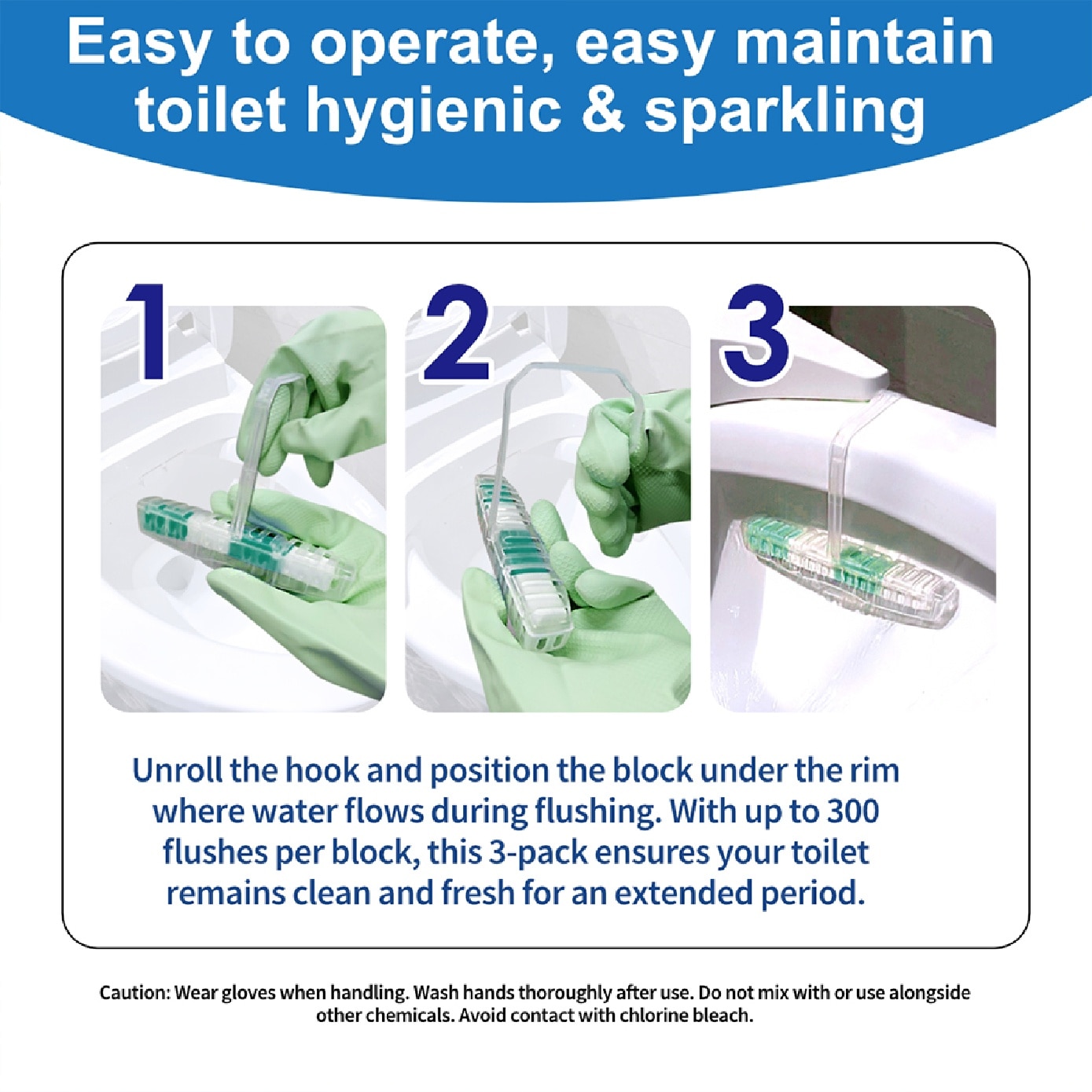 Foam & Fresh Toilet Rim Block Eucalyptus 3s