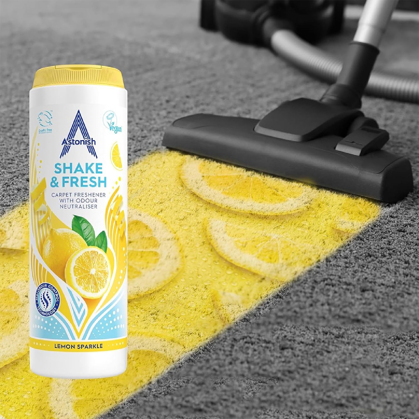 Shake & Fresh Carpet Freshener Lemon Sparkle 350g