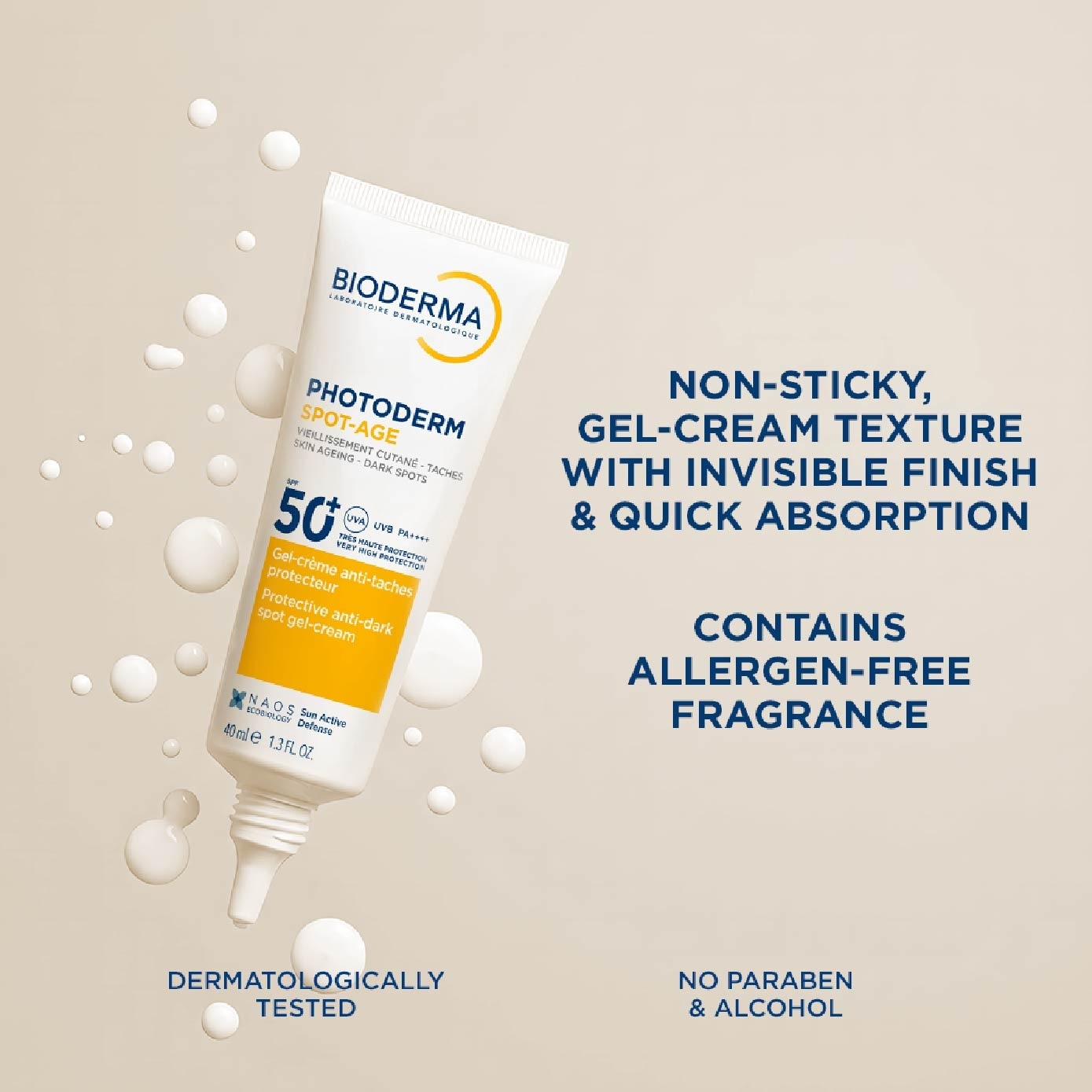 Photoderm Spot Age SPF50+ Anti Dark Spot & Anti Wrinkle Facial Sunscreen (For Sensitive Skin) 40ml image