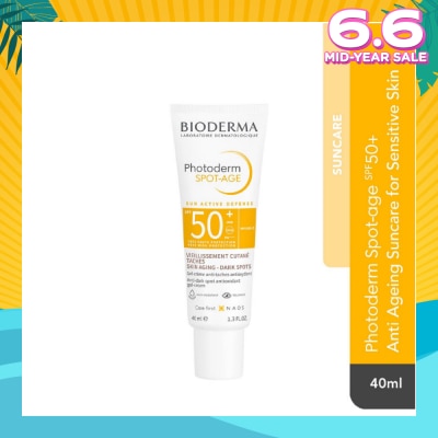 BIODERMA Photoderm Spot-Age SPF50+ Anti-Dark Spot & Anti-Wrinkle Facial Sunscreen (For Sensitive Skin) 40ml
