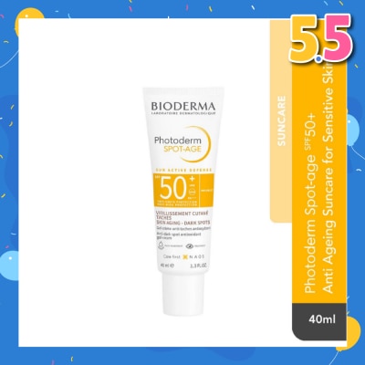 BIODERMA Photoderm Spot-Age SPF50+ Anti-Dark Spot & Anti-Wrinkle Facial Sunscreen (For Sensitive Skin) 40ml