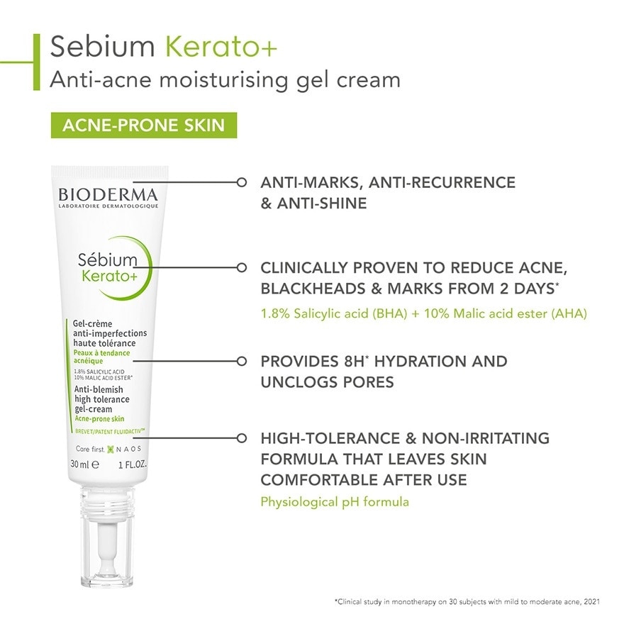 Sebium Kerato+ (Anti-Acne + Reduce Acne & Marks + Suitable for Acne-Prone Skin) 30ml