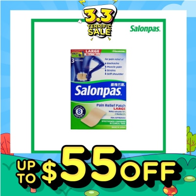 SALONPAS® Pain Relief Patch Large 3s