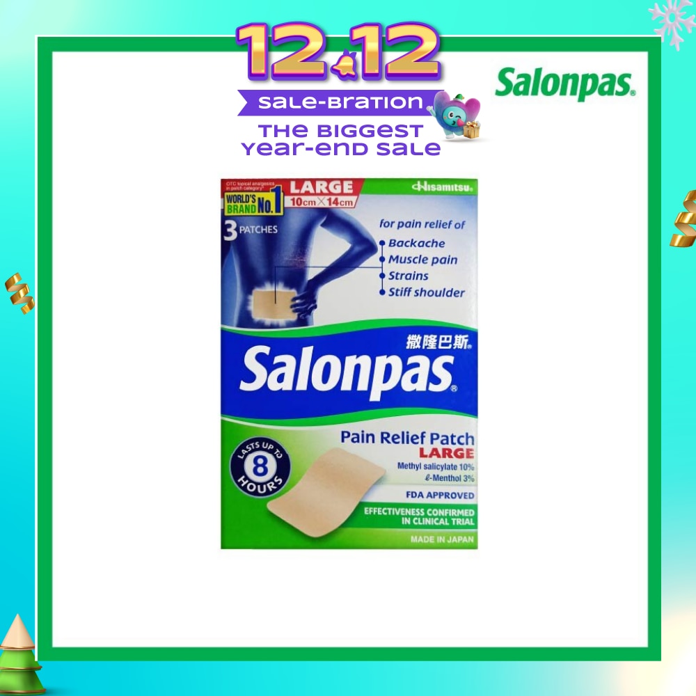 Pain Relief Patch Large 3s